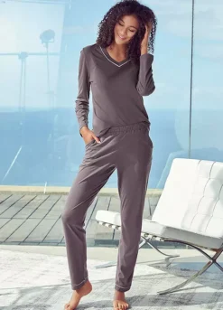 Vivance Dreams V-Neck Pyjamas -Lascana Outlet Shop Vivance Dreams V Neck Pyjamas31953958FRSP