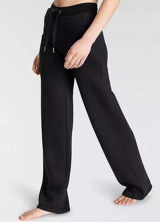 Vivance Elasticated Waist Straight Leg Sweat Pants 1 Vivance Elasticated Waist Straight Leg Sweat Pants