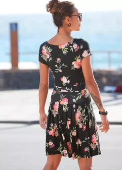 Vivance Floral Dress -Lascana Outlet Shop Vivance Floral Dress34455501FRSP W01