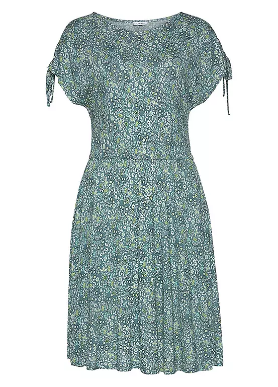 Vivance Floral Print Jersey Dress 2 Vivance Floral Print Jersey Dress - Image 2