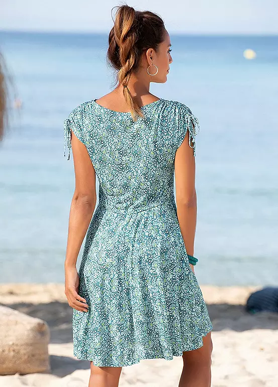 Vivance Floral Print Jersey Dress 3 Vivance Floral Print Jersey Dress - Image 3