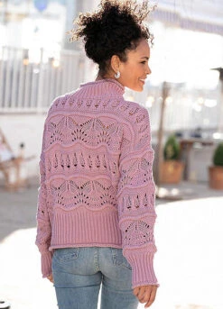 Vivance Openwork Sweater -Lascana Outlet Shop Vivance Openwork Sweater89952945FRSP W01
