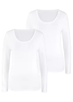 Vivance Pack Of 2 Long Sleeve T-Shirts