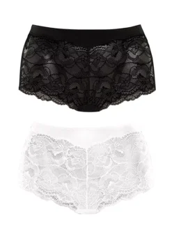 Vivance Pack Of 2 Shaping Shorts -Lascana Outlet Shop Vivance Pack of 2 Shaping Shorts867432FRSC