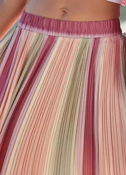 Vivance Pleated Midi Skirt -Lascana Outlet Shop Vivance Pleated Midi Skirt67079649FRSP W02