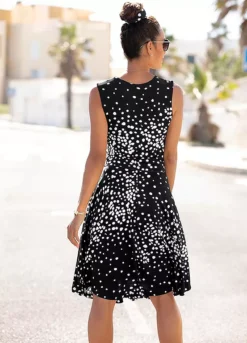 Vivance Spotted Jersey Dress 7 Vivance Spotted Jersey Dress -Lascana Outlet Shop Vivance Spotted Jersey Dress39856929FRSP W01