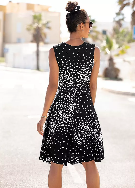 Vivance Spotted Jersey Dress 3 Vivance Spotted Jersey Dress - Image 3