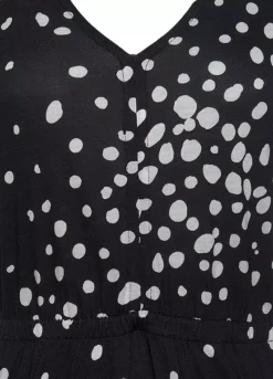 Vivance Spotted Jersey Maxi Dress -Lascana Outlet Shop Vivance Spotted Jersey Maxi Dress16593908FRSC W02