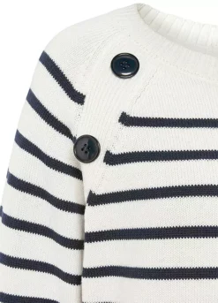 Vivance Stripe Long Sleeve Jumper -Lascana Outlet Shop Vivance Stripe Long Sleeve Jumper48151552FRSC W02