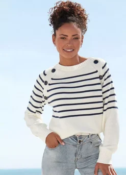 Vivance Stripe Long Sleeve Jumper