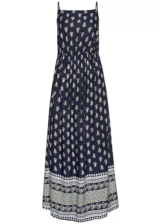 Vivance Sustainable Printed Maxi Dress 2 Vivance Sustainable Printed Maxi Dress - Image 2