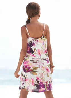Beachtime Floral Print Jersey Dress -Lascana Outlet Shop beachtime Floral Print Jersey Dress71427951FRSP W03