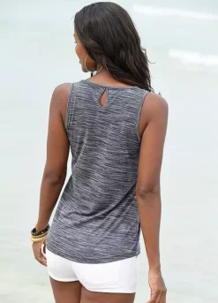 Beachtime Pack Of 2 Vest Tops -Lascana Outlet Shop beachtime Pack of 2 Vest Tops745455FRSP W02