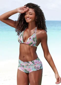 S.Oliver ’Azalea’ Tropical Print Bikini Hot Pants -Lascana Outlet Shop s.Oliver Azalea Tropical Print Bikini Hot Pants21912254FRSP W01