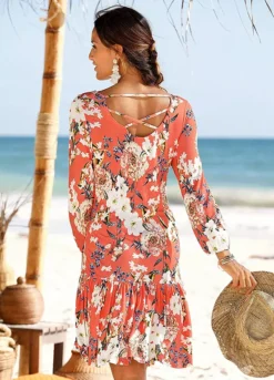 S.Oliver Floral Print Beach Dress -Lascana Outlet Shop s.Oliver Floral Print Beach Dress81899461FRSP W01