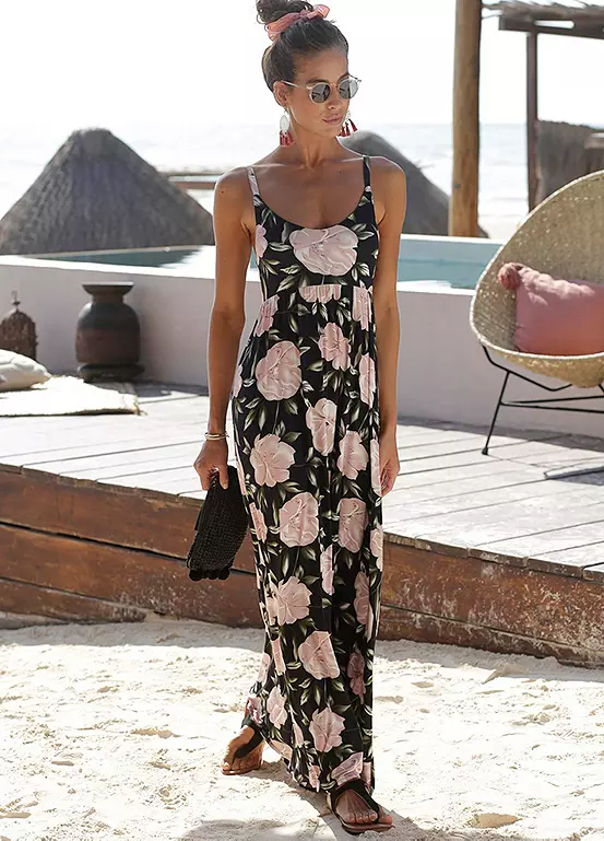 S.Oliver Floral Print Tie-Back Maxi Dress 1 S.Oliver Floral Print Tie-Back Maxi Dress