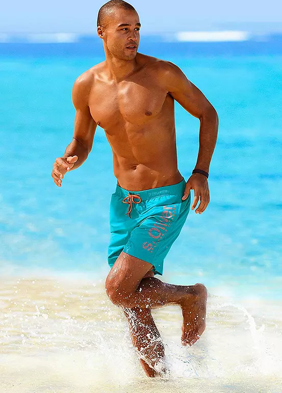 S.Oliver Logo Print Swim Shorts 1 S.Oliver Logo Print Swim Shorts