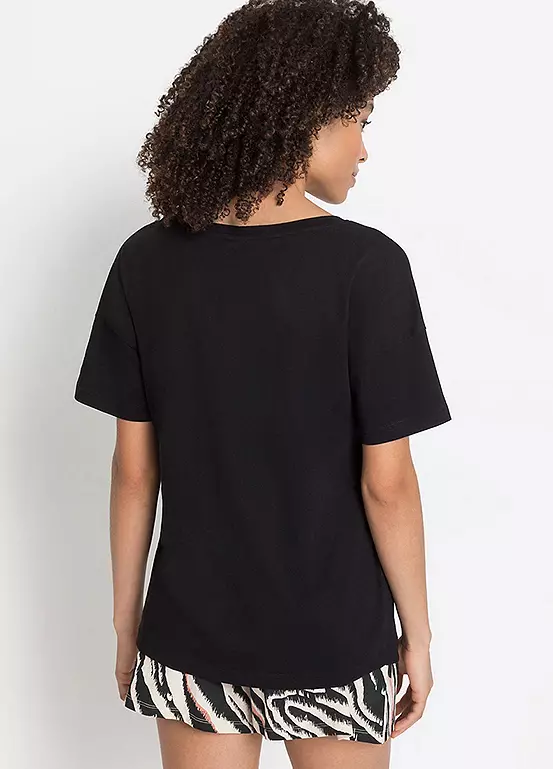 S.Oliver Short Sleeve Pyjama Top 2 S.Oliver Short Sleeve Pyjama Top - Image 2