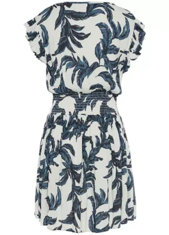 S.Oliver V-Neck Printed Summer Dress -Lascana Outlet Shop s.Oliver V Neck Printed Summer Dress91044665FRSC W01